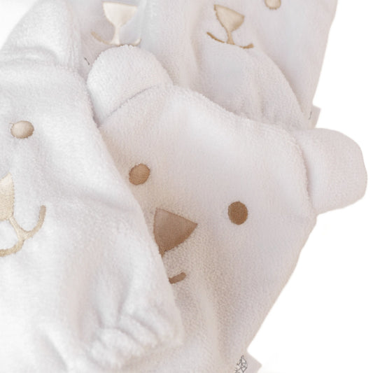 Little Bear Bath Mittens