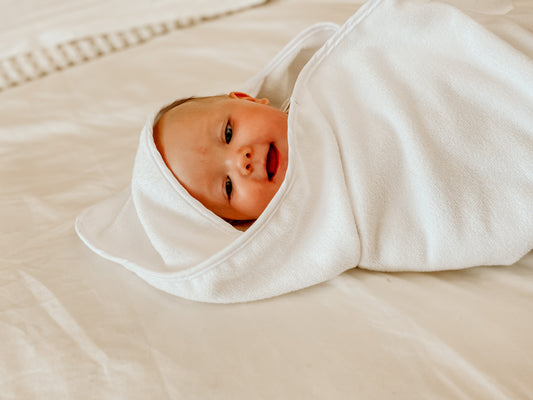 White Hooded Towel for Baby